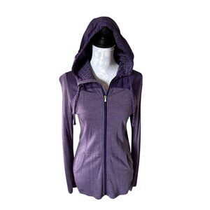 Smartwool Womens Purple Long Sleeve Full Zip Jacket Merino Wool Medium